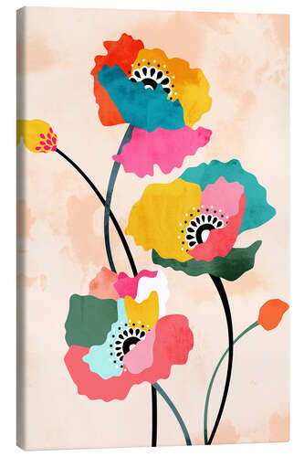 Canvas-taulu Dopamine Floral
