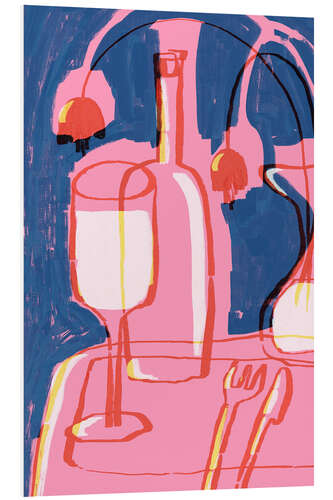 Hartschaumbild Neon Still Life No 4