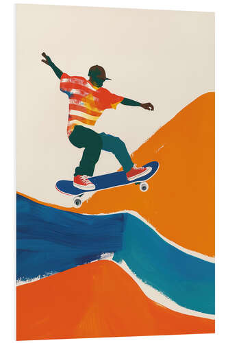 Foam board print Guache Skaterboy