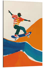 Magnettafel Guache Skaterboy