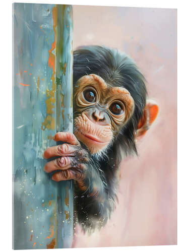 Acrylic print It's me, the Little Monkey