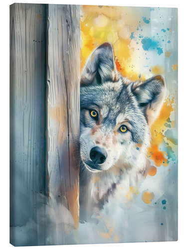 Canvas print It's me, the Wolf!