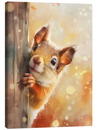 Quadro em tela It's me, a curious Squirrel!