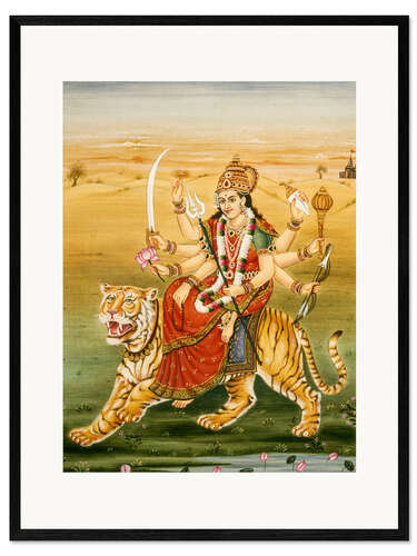 Ingelijste kunstdruk Goddess Durga