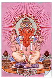 Selvklebende plakat Ganesh Ganpati V