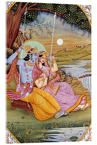 Stampa su vetro acrilico Radha Krishna V