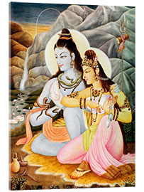 Acrylic print God Shiva Shanker Parvati