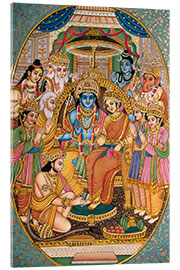 Tableau en verre acrylique Ram-Darbar with other gods