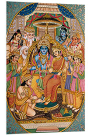 Foam board print Ram-Darbar with other gods