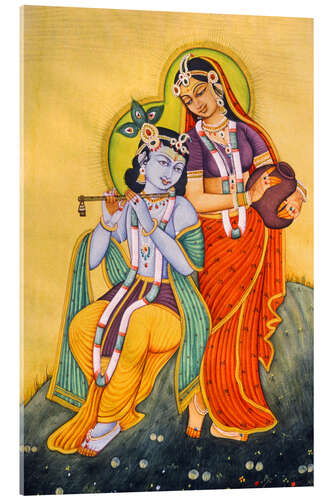 Acrylic print Radha Krishna IV