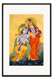 Gerahmter Kunstdruck Radha Krishna IV