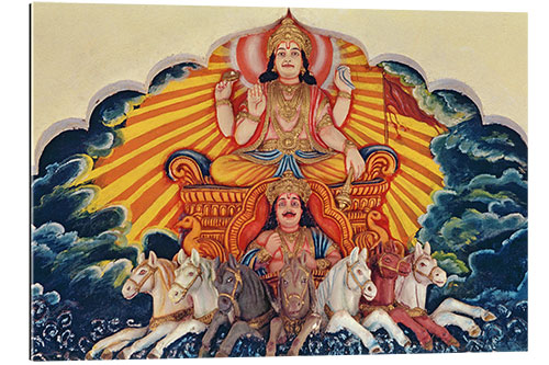 Galleritryk Surya Narayan, der Sonnengott