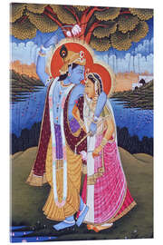 Cuadro de metacrilato Radha Krishna III
