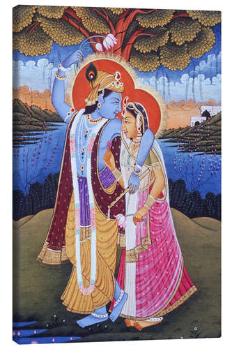 Lærredsbillede Radha Krishna III
