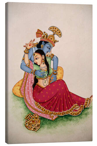 Quadro em tela Radha Krishna II