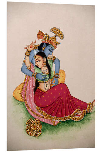 PVC-taulu Radha Krishna II