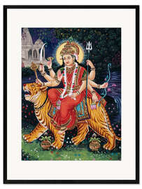 Ingelijste kunstdruk Radha Krishna I