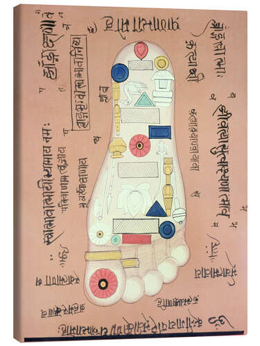 Lerretsbilde Tantric representation of the right foot