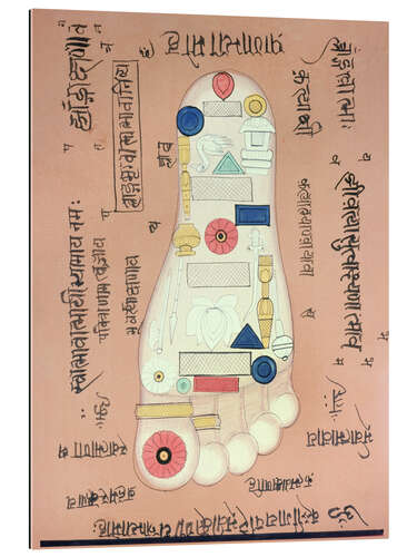 Gallery print Tantric representation of the right foot