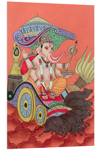 Tableau en PVC Ganesh, the Elephant God