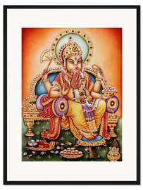 Gerahmter Kunstdruck Ganesh Ganpati II