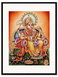 Plakat artystyczny premium w ramie Ganesh Ganpati II