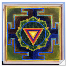 Selvklebende plakat Shiv Yantra