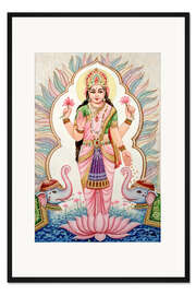 Gerahmter Kunstdruck Göttin Laxmi