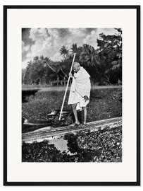 Gerahmter Kunstdruck Mahatma Gandhi
