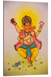 Magnettafel Ganesha Ganpati in tanzender Stimmung