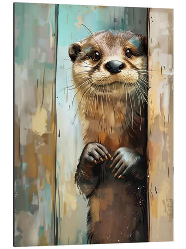 Tableau en aluminium Look Look - It's me, the otter