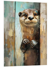 Foam board print Look Look - It's me, the otter - Dolphins DreamDesign