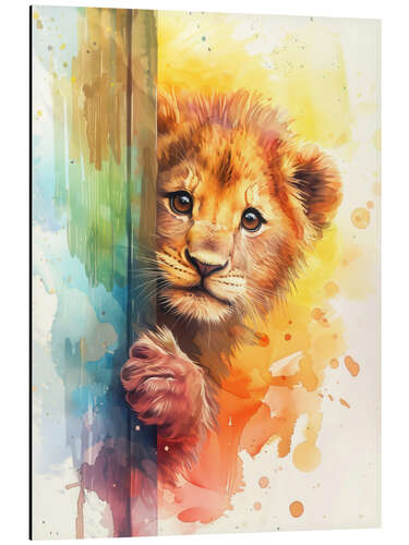 Print på aluminium It's me, the little Lion
