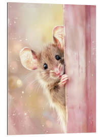 Quadro em plexi-alumínio It&#039;s me, a tiny Mouse!