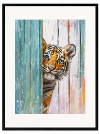 Impression artistique encadrée It's me, a tiger cub!