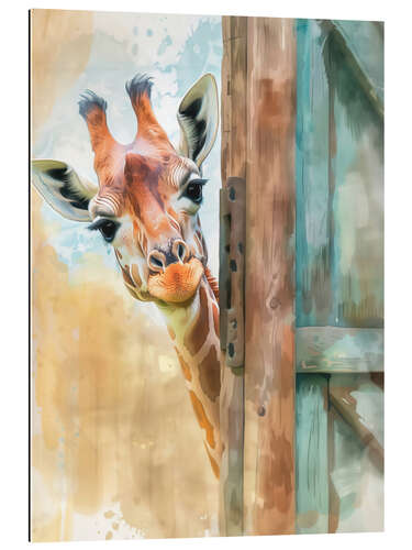 Quadro em plexi-alumínio It's me, the Giraffe!