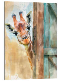 Gallery Print Guck Guck - Ich bin es, die Giraffe