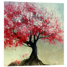 Foam board print It’s the Bouquet - Coral pink tree