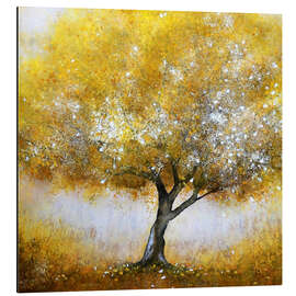 Magnettafel Tausend Echos - Goldgelber Baum