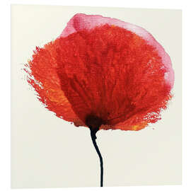 Tableau en PVC Fétiche - Red flower