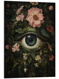 Obraz na szkle akrylowym Eye in Dark Flower - Olga Telnova