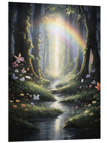 PVC-taulu Rainbow in Magical Forest