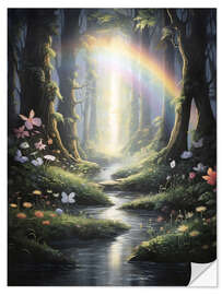 Wall sticker Rainbow in Magical Forest