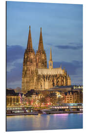 Aluminiumtavla Cologne Cathedral in the evening