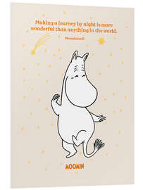 Foam board print Moomintroll's Journey by Night