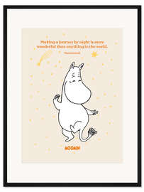 Gerahmter Kunstdruck Moomintroll's Journey by Night