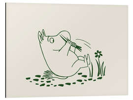 Magnettafel Mumintroll spielt auf der Wiese