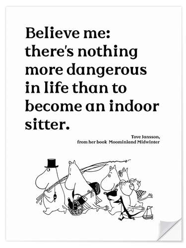 Wandsticker Tove Jansson Quote - Indoor Sitter