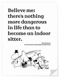 Sticker mural Tove Jansson Quote - Indoor Sitter