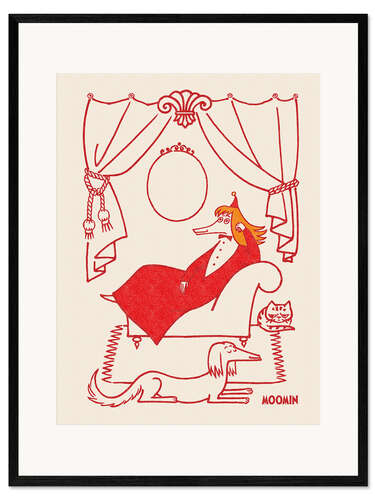 Plakat artystyczny premium w ramie Fillyjonk's elegant living room II